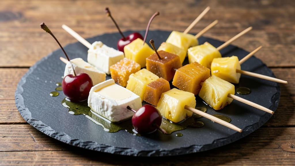 Cheese Cherry Pineapple Recipe: Sweet-Tart Skewers With Melty Gooey Cheese