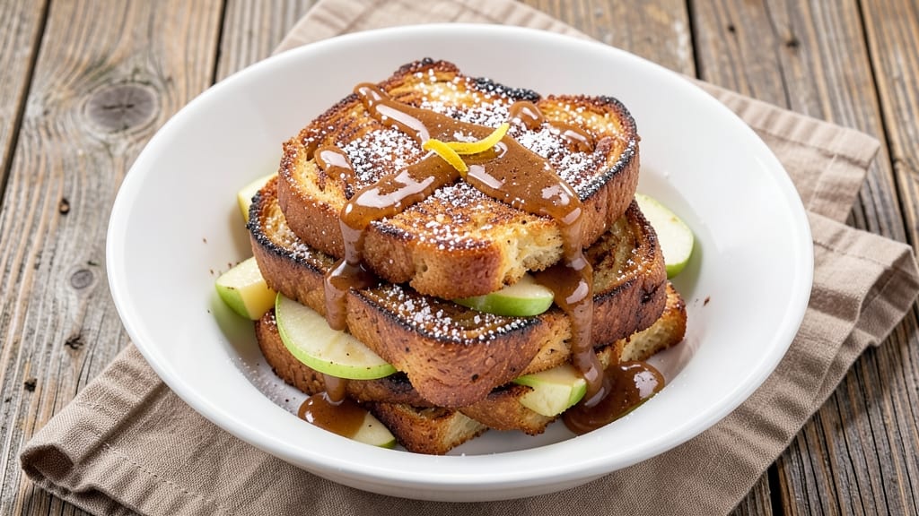Fried Apple French Toast Recipe: Crispy-Edged Caramelized Stacks