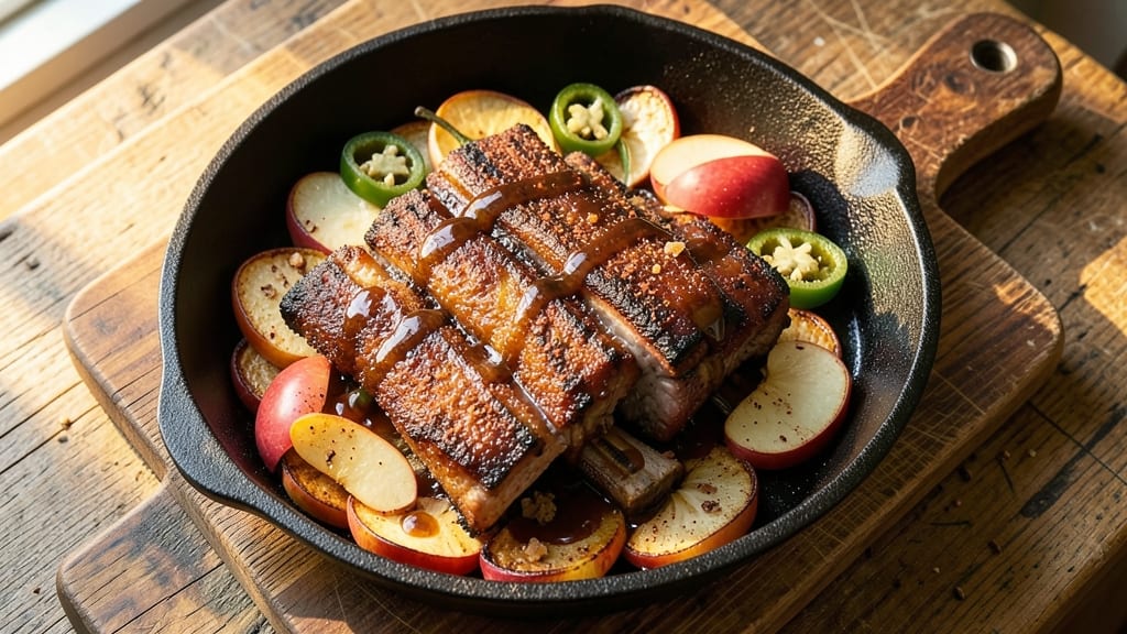 Apple Jalapeno Smoked Ribs Recipe: Fiery-Sweet Crunch Balance in Every Bite