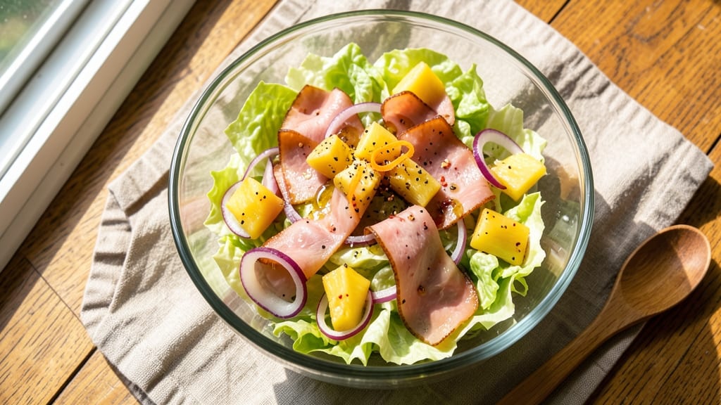 Ham and Pineapple Salad Recipe: Sweet-Tart Crunch in Every Bite
