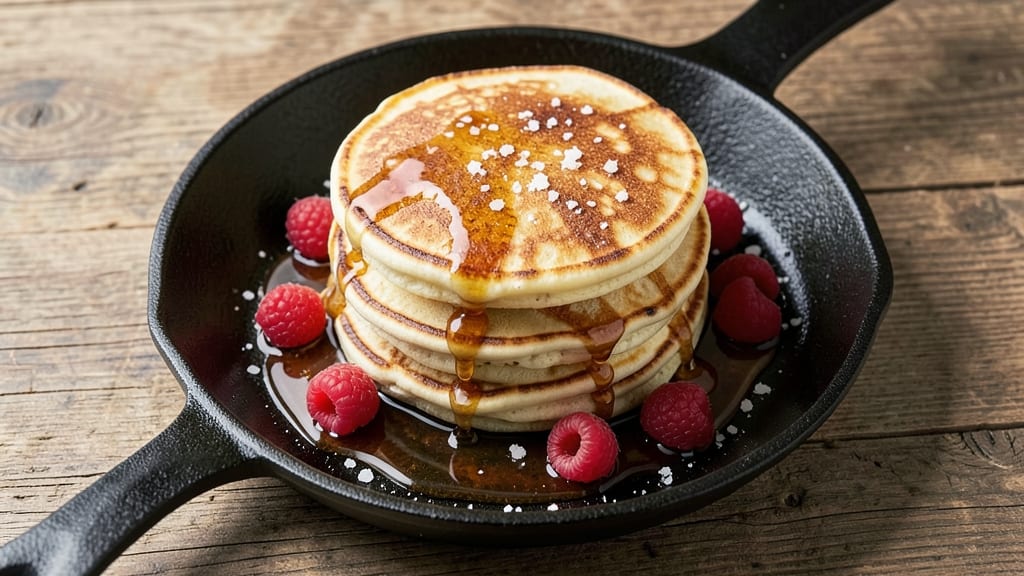 Big Apple Pancakes Recipe: Original House Pancakes Stacked High