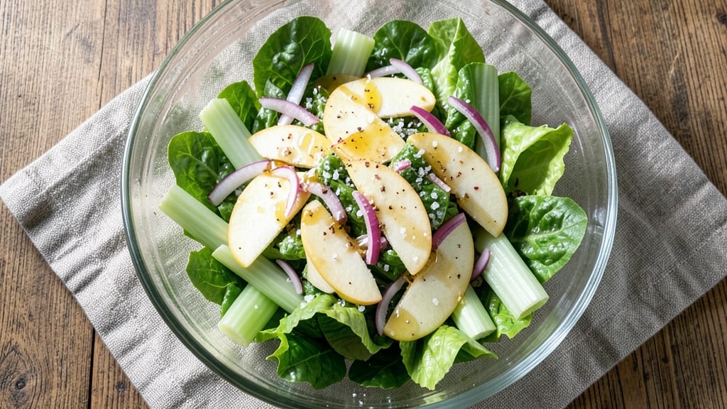Romaine Lettuce Apple Salad Recipe: Crunchy Celery Twist for Freshness