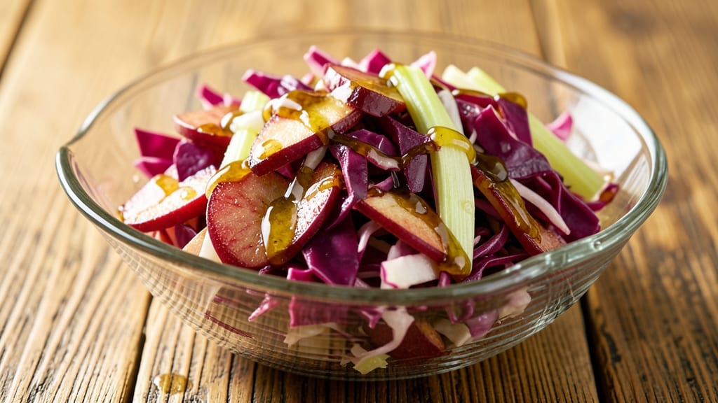 Sweet Apple Coleslaw Recipe: Crunchy Celery and Caramelized Apple Bites