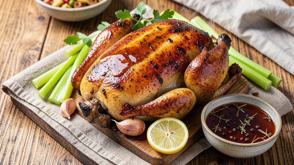 Chicken Brine Recipe With Apple Cider: Crispy Celery-Crusted Skin and Juicy Core