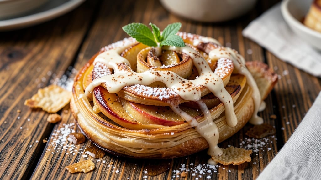 German Apple Strudel Recipe With Vanilla Sauce: Warm Spiced Layers and Silky Vanilla Drizzle