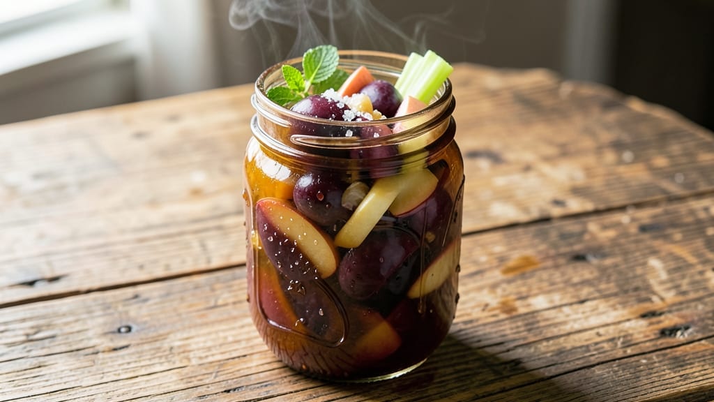 Apple Plum Sauce Canning Recipe: Celery Crunch and Sweet Tart Balance in Jars