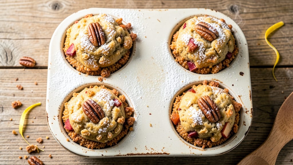 All Bran Apple Muffins Recipe: Crunchy Celery-Apple Streusel Topping