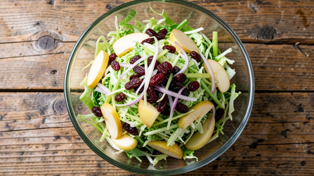 Apple Raisin Coleslaw Recipe: Crunchy Celery, Sweet Tart Bite in Every Forkful