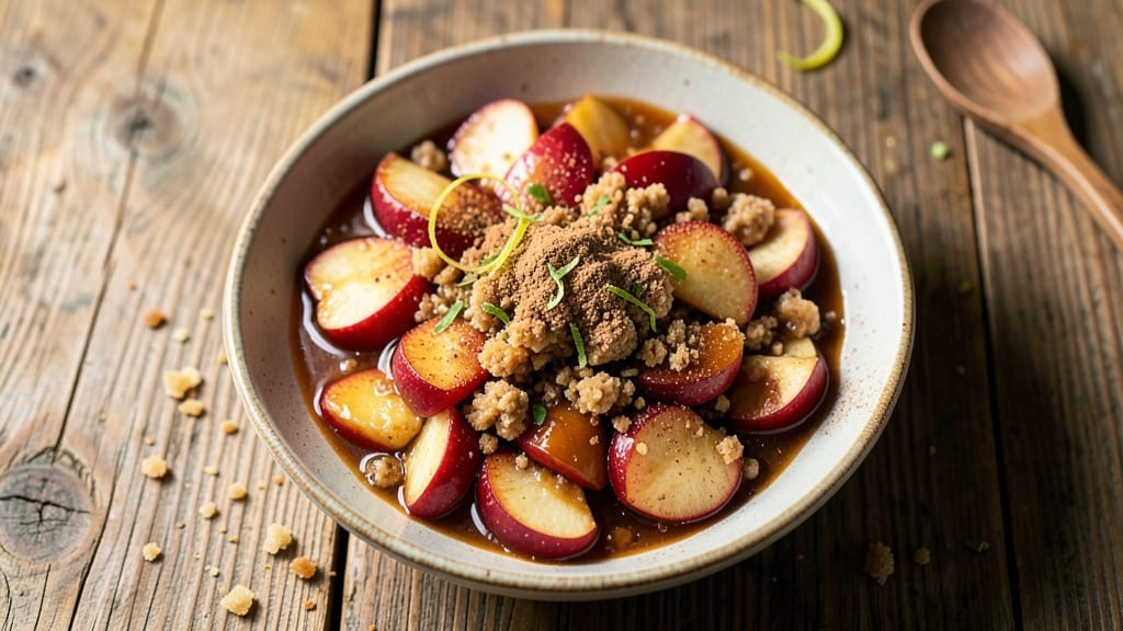 Apple Crumble Sauce Recipe: Streusel-Enhanced Warm Spice Swirl