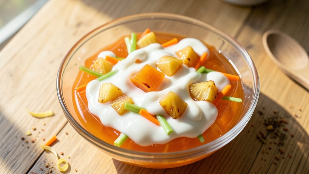 Carrot Pineapple Jello Salad Recipe: Retro Vibrancy With Crunchy Celery Twist