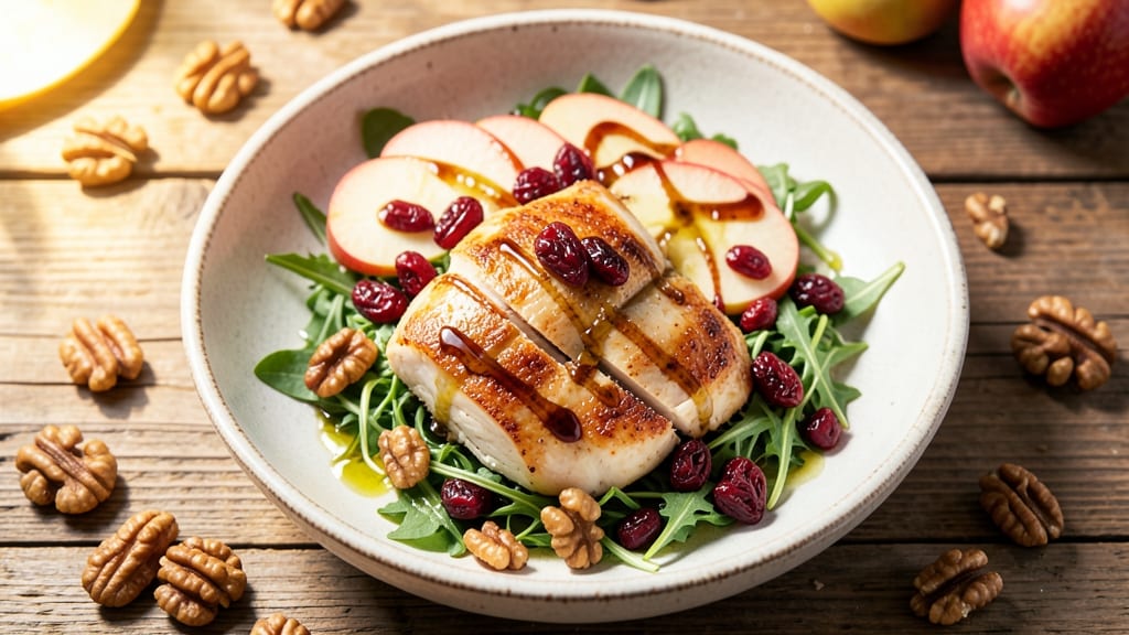 Chicken Cranberry Apple Walnut Salad Recipe: Autumn Crunch Meets Savory Sweetness in 20 Minutes