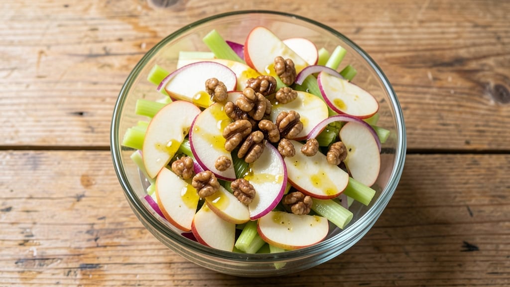 Quick Apple Salad Recipe: Crisp Celery and Sweet Apple Refreshment in 10 Minutes