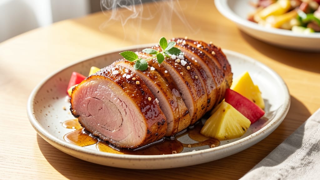 Pork Ham With Pineapple Recipe: Glazed Sweetness and Crunchy Contrast