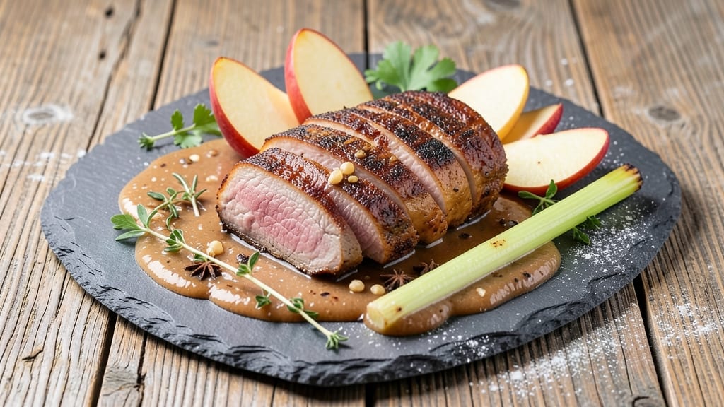 Pork Loin With Apple Sauce Recipe: Celery-Infused Glaze That Caramelizes Edges