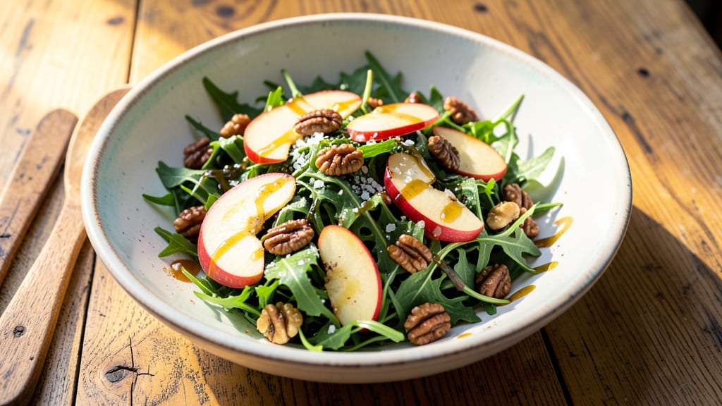 Apple Pecan Arugula Salad Recipe: Sweet-Tart Crunch With Nutty Pecan Magic