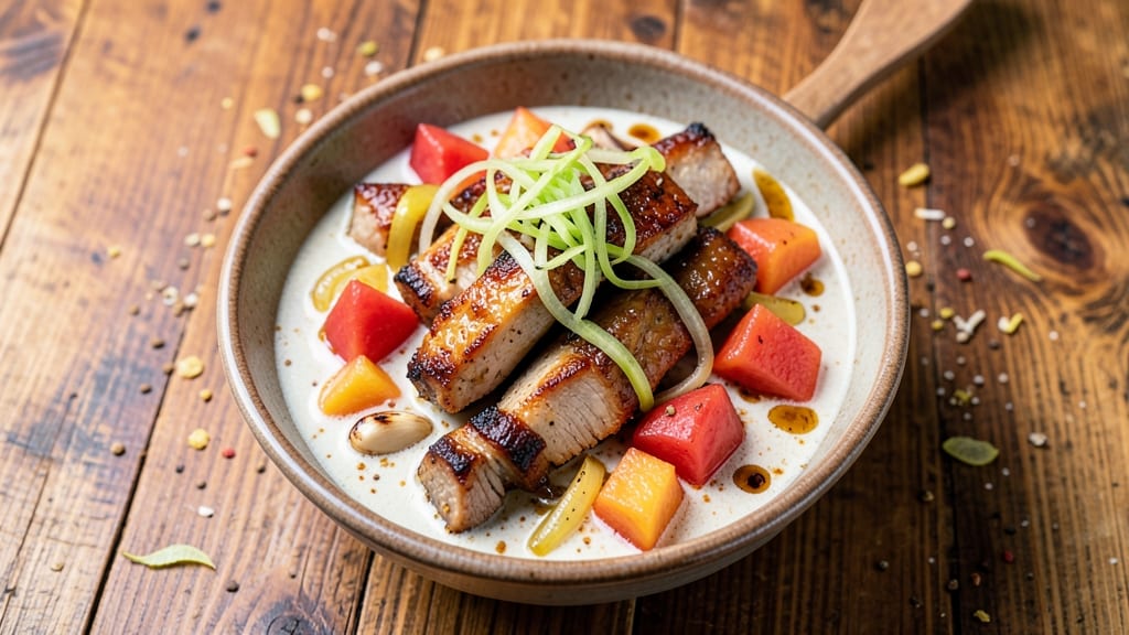 Pork And Pineapple Curry Recipe: Sweet-Spiced Simmer With Crisp Celery Bites