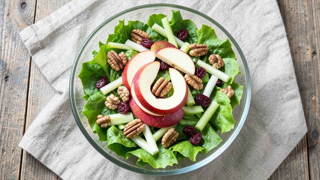 Spring Mix Apple Salad Recipe: Zesty Maple-Dijon Dressing With Crunchy Celery Bites