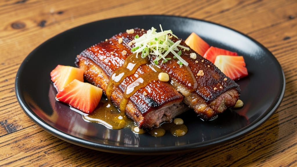 Pineapple Pork Spare Ribs Recipe: Sweet Tart Glaze with Celery Pepper Crunch