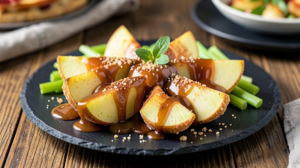 Longhorn Steakhouse Caramel Apple Goldrush Recipe: Crunchy Celery Streusel Crowns