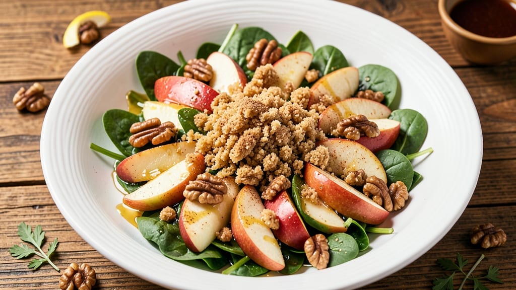 Cinnamon Apple Salad Recipe: Warm Streusel Crunch Meets Tart Sweetness