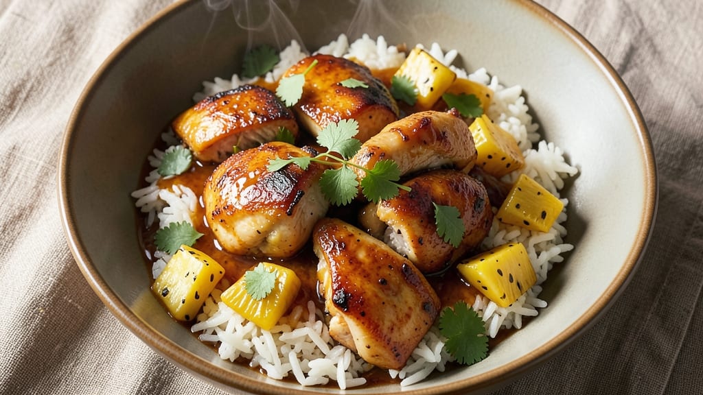 Pineapple Chicken And Rice Slow Cooker Recipe: Tropical Sweetness Meets Savory Crunch