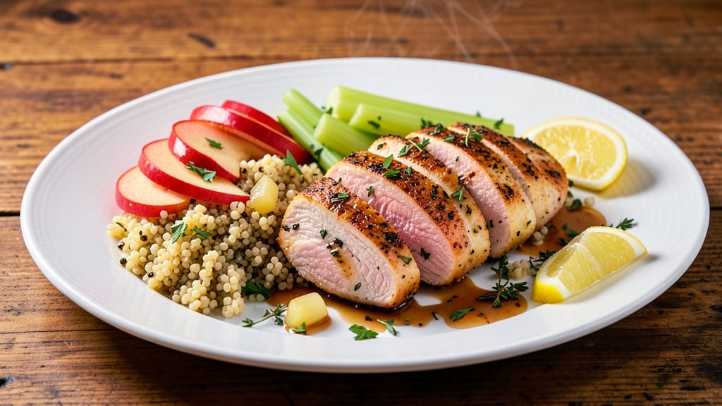 Applebee's Chicken Apple Quinoa Recipe: Crispy Celery and Sweet Apple Pan Sauce