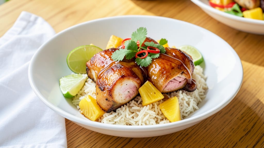 Pineapple Chicken and Jasmine Rice Recipe: Sweet-Tangy Glaze Meets Fragrant Grains