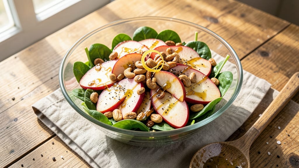 Apple Peanut Salad Recipe: Crispy Nut-Topped Freshness With Sweet Tart Bite