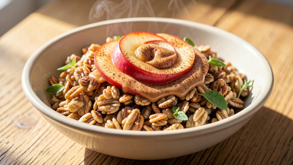 Apple Cinnamon Steel Cut Oats Recipe: Warm Spice and Crunchy Topping Magic
