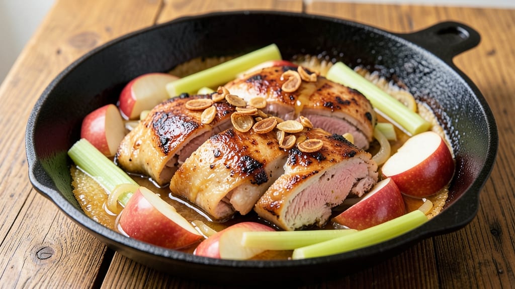 Apple Chicken Skillet Recipe: Savory-Sweet Skillet With Crisp Celery Bites