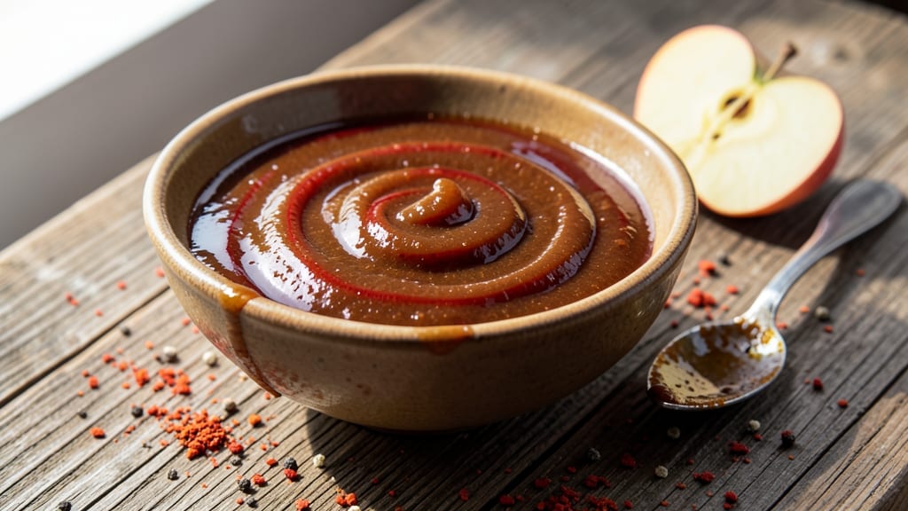 Spicy Apple Butter BBQ Sauce Recipe: Celery-Pepper Crunch Meets Smoky Heat Balance