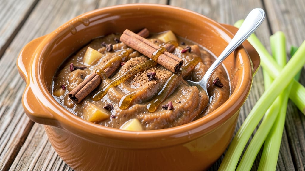Apple Butter Honey Crock Pot Recipe: Hands-Off Sweetness With Celery’s Crunchy Kick