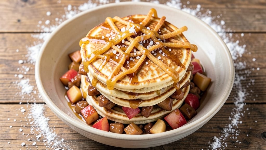 Apple Fritter Pancake Recipe: Crispy Streusel Bites with Warm Apple Filling