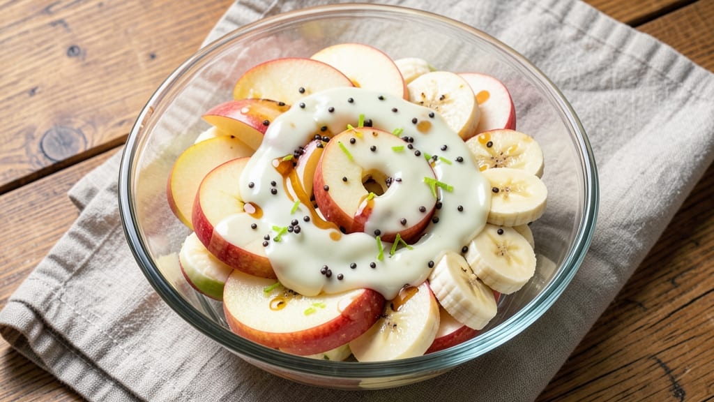 Apple and Banana Salad Recipe: Zesty Lime and Coconut Dressing Brightens Every Bite