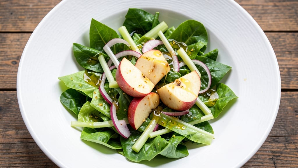 Apple Romaine Salad Recipe: Crisp Celery and Apple Crunch Balance
