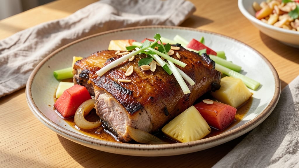 Pork Pata Humba With Pineapple Recipe Pinoy Style: Crispy Celery Crunch Meets Sweet Tart Glaze Magic