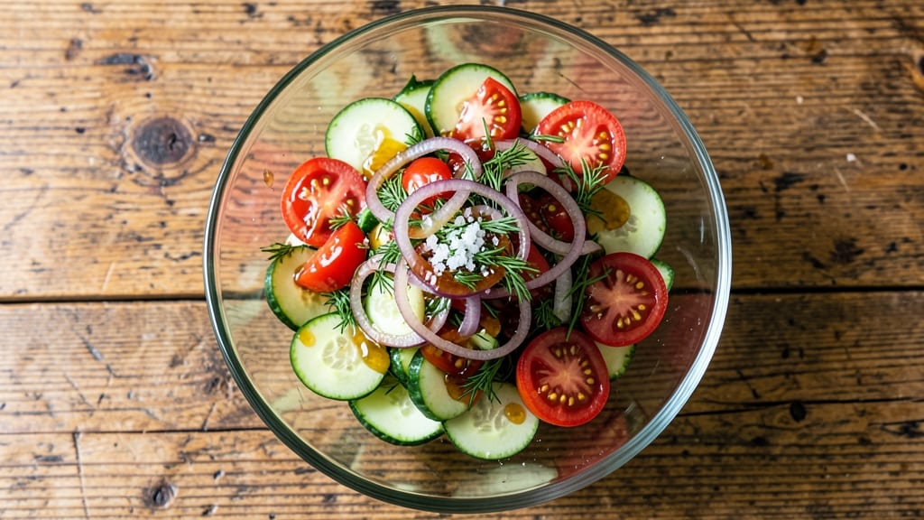 Cucumber Tomato Onion Apple Cider Vinegar Salad Recipe: Zesty Crunch That Stays Fresh for Days
