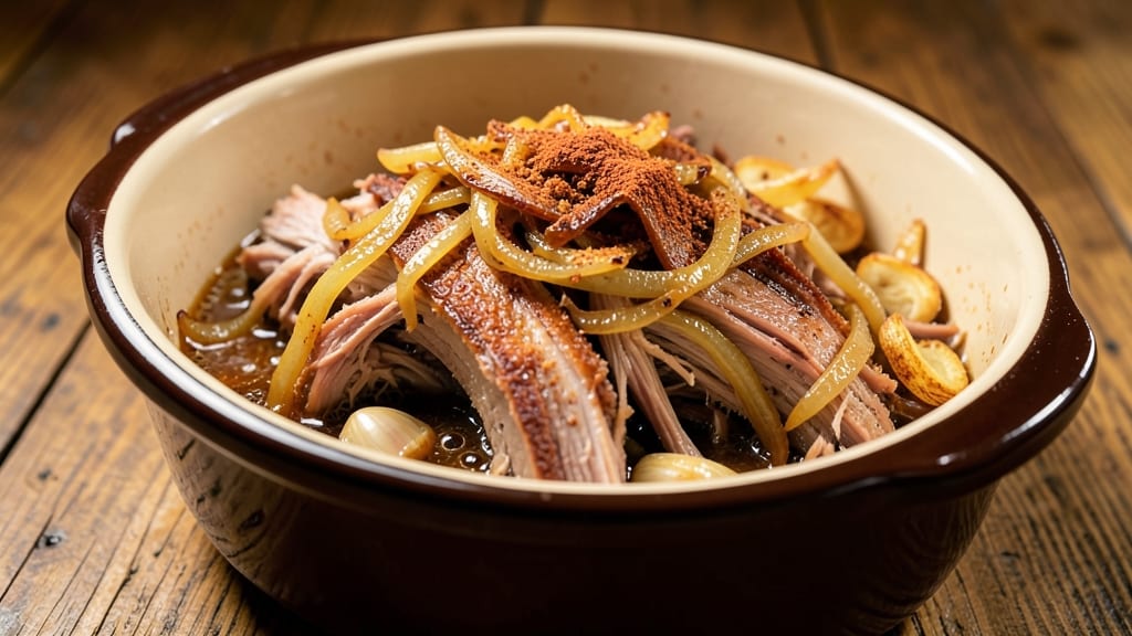 Pulled Pork Crock Pot Recipe With Apple Cider Vinegar and Brown Sugar: Smoky-Sweet Glaze That Melts Into Meat