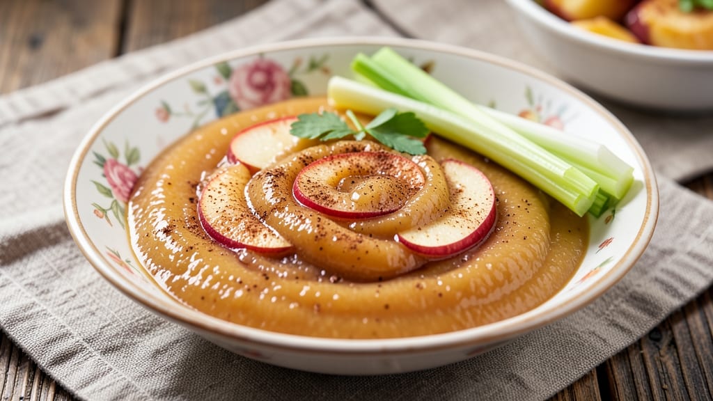 Recipe to Make Apple Sauce: Spiced Simmer With Celery Crunch Contrast