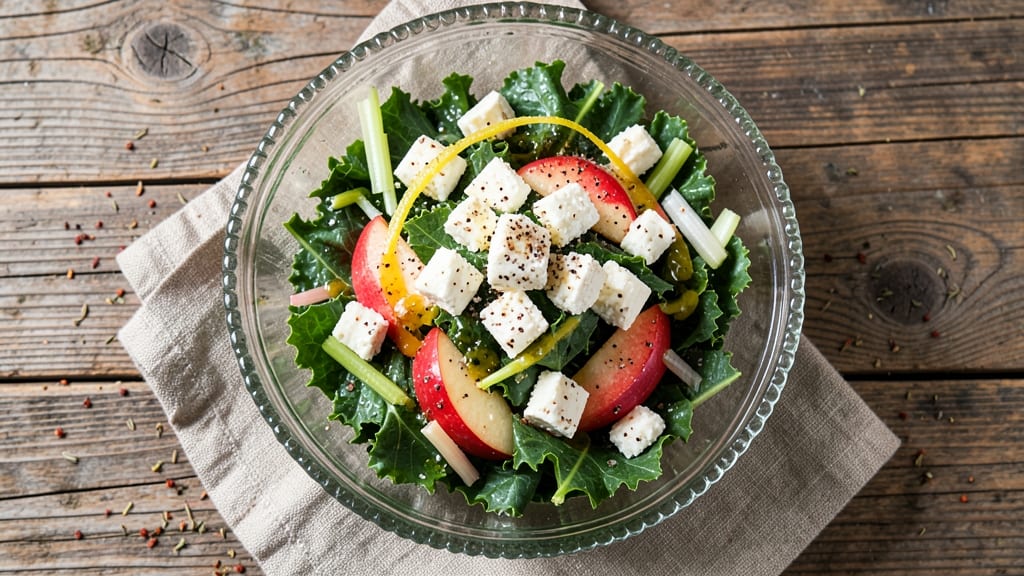 Kale Apple Feta Salad Recipe: Crunchy Celery and Sweet Apple Bite