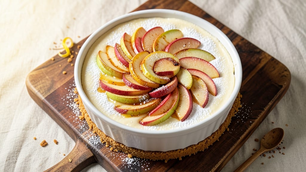 Dutch Apple Cheesecake Factory Recipe: Crispy Streusel Topping Over Vanilla Bean Filling
