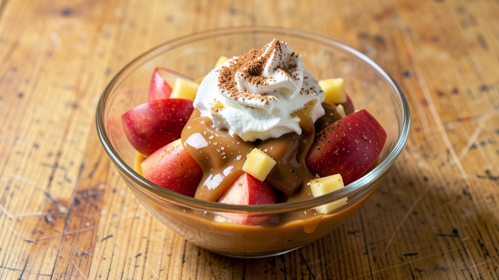 Salted Caramel Apple Dip Recipe: Crunchy Celery Sticks and Warm Spiced Balance
