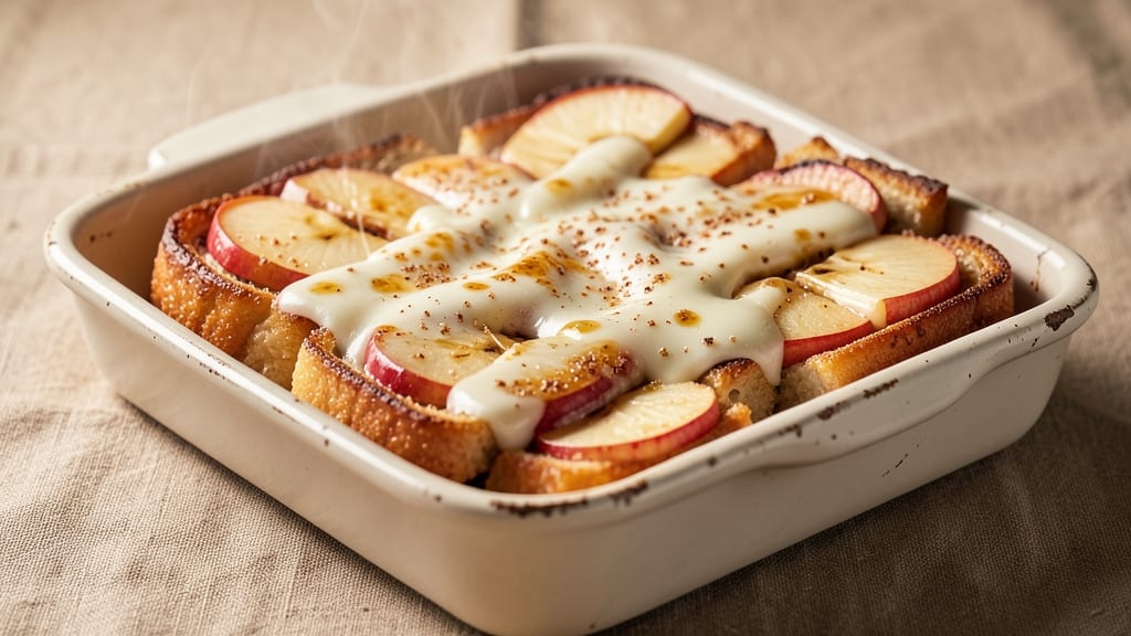 Fried Apple French Toast Bake Recipe: Crispy Top, Gooey Apple Layers