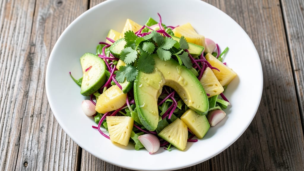 Cuban Avocado and Pineapple Salad Recipe: Bright Tropical Crunch with Lime Zing