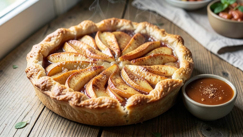 Apple Pie Recipe With Apple Sauce: Flaky Crust Hugs Spiced Filling