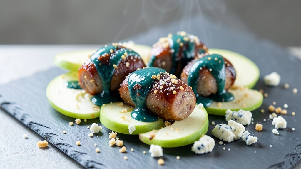 Blue Buffalo Chicken and Apple Recipe Sausage Bites: Crispy-Crusted Bites With Sweet-Tart Apple Glaze
