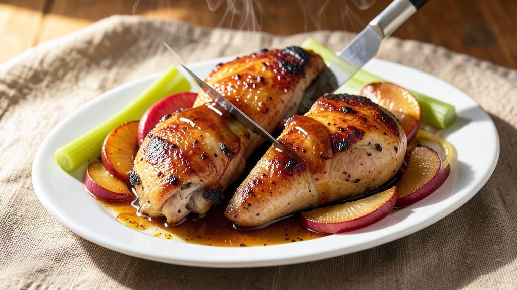 Apple Glazed Chicken Recipe: Crispy Celery-Apple Glaze with Caramelized Edges