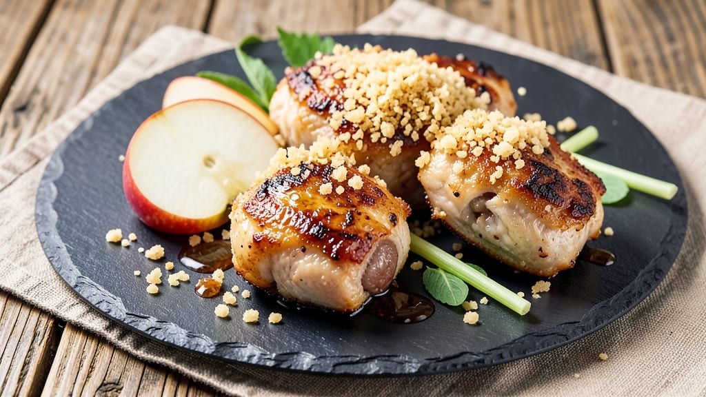 Top Chews Chicken & Apple Recipe Sausage Bites: Crispy-Edged, Juicy-Core Bites with Apple-Celery Crunch