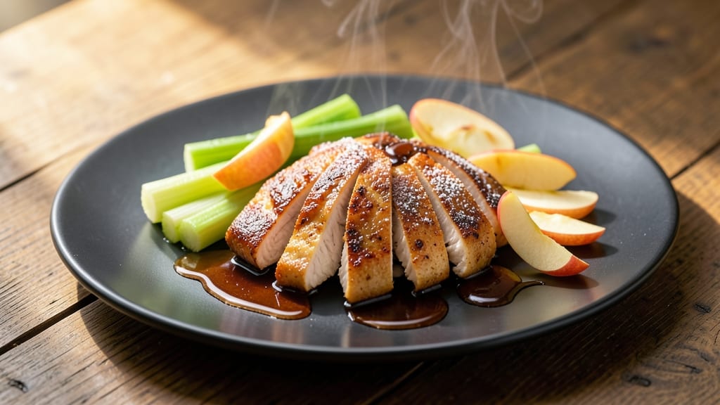 Apple Chicken Recipe Chinese: Crispy Celery Apple Stir-Fry with Honey Glaze