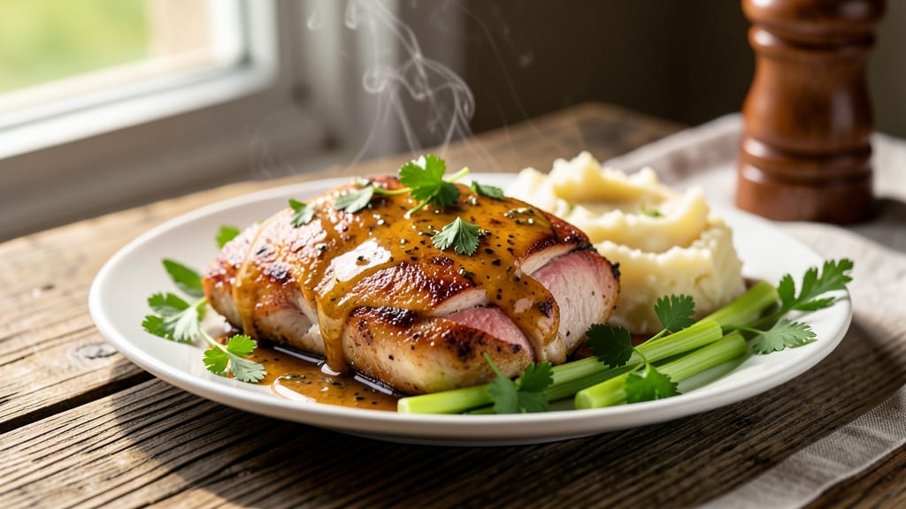 Stephenson's Apple Farm Baked Chicken Recipe: Celery-Infused Streusel Topping with Juicy Meat